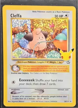 Cleffa 20/111 Celebrations Classic Collection Holo Rare Pokemon 2021 - Image 1