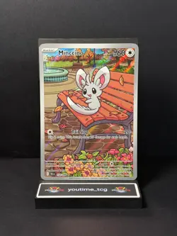 Pokemon SV Black Bolt Illustration Rare Minccino #152 - Image 1