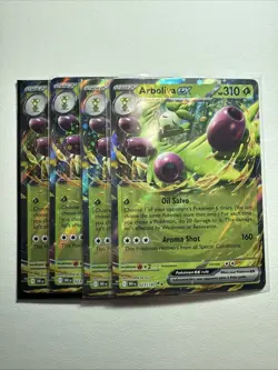 4x Pokemon TCG Destined Rivals Arboliva 023/182 NM Playset Double Rare - Image 1