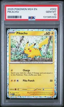 2025 POKEMON M24 EN-MCDONALD'S COLLECTION #002 PIKACHU PSA 10 - Image 1