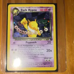 Pokemon TCG Dark Hypno Team Rocket Holo Rare 60 HP 9/82 - Image 1