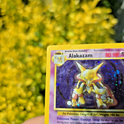 Alakazam 001/130 Holo Rare Base Set 2 BS2, Unlimited Holo, Pokemon TCG ~ Damaged - Image 3