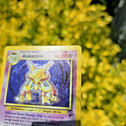 Alakazam 001/130 Holo Rare Base Set 2 BS2, Unlimited Holo, Pokemon TCG ~ Damaged - Image 4