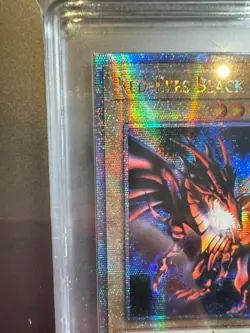 YU-GI-OH! Red Eyes Black Dragon LC01-EN006 25th Anniv Att Error PCG 9 Card - Image 2