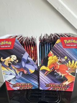 2x Pokemon TCG Destined Rivals Half Booster Box 18 Packs Unsealed - Image 2