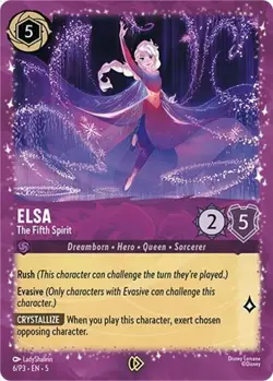 1x Elsa - The Fifth Spirit - 6/P3 - Glimmer Foil NM-Mint Lorcana Promos Lorcana - Image 1