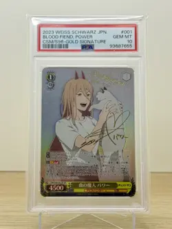 Weiss Schwarz Chainsaw Man Power CSM/S96-001SP SP Japanese Signed Card PSA 10 - Image 1