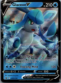 Glaceon V Holo Promo SWSH: Sword & Shield Promo Cards SWSH196 NM - Image 1