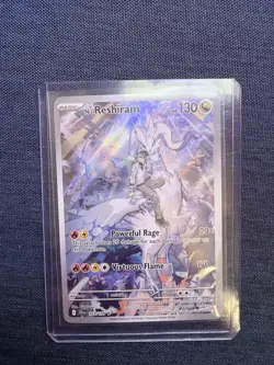 N’s Reshiram 167/159 Illustration Rare Pokemon Card NM Full Art Trainer Reshiram - Image 1