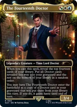 MTG English The Fourteenth Doctor NM Foil Secret Lair - Image 1