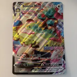 Snorlax VMAX Gigantamax card - HP340 Sword and Shield, G-Max Fall - JUMBO card - Image 1