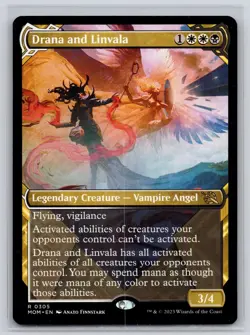 Drana and Linvala (Showcase) 305 March of the Machine Magic: The Gathering NM - Image 1