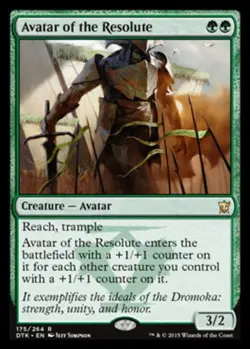 x1 Avatar of the Resolute R MTG Dragons of Tarkir M/NM, English - Image 1