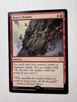 BRASS'S BOUNTY mtg NM-M Commander March of The Machine 1 Rare - Image 1