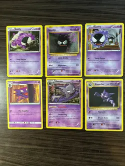 x6 Gastly Haunter Collection NO DUPLICATES Various Sets Pokemon Lot #216 - Image 1