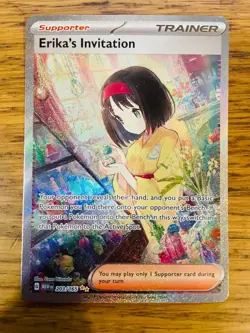 NM! Erika's Invitation (203/165) S&V 151 Special Illustration Rare Pokemon Card! - Image 1