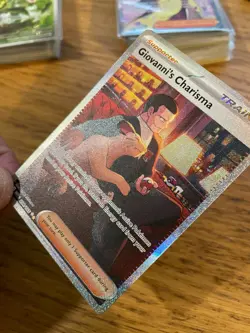 NM! Giovanni's Charisma (204/165) S&V 151 Special Illustration Rare Pokemon Card - Image 4