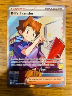 NEAR MINT! Bill's Transfer (194/165) S&V 151 Full Art Ultra Rare Pokemon Card! - Image 1