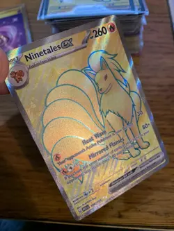 NEAR MINT! Ninetales ex (186/165) S&V 151 Full Art Ultra Rare Pokemon Card! - Image 3