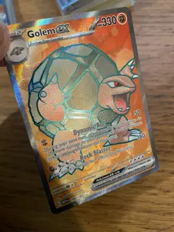 NEAR MINT! Golem ex (189/165) S&V 151 Full Art Ultra Rare Pokemon Card! - Image 3