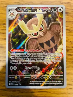 N-MINT! Noctowl SVP 141 Stellar Crown Elite Trainer Box ETB Promo Pokemon Card! - Image 1