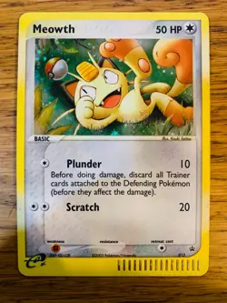 MP! Meowth #013 EX Series Collectors Tin Holo Nintendo Promo Pokemon Card! - Image 1