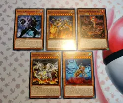 Yugioh Kaiju Set - Gandarla + Radian + Dogoran + Jizukiru + Thunder King - Image 1