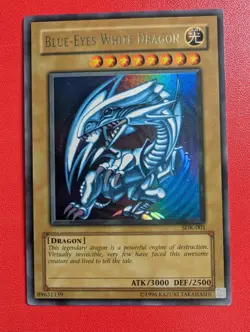 Konami Blue-Eyes White Dragon SDK-001 Kaiba Ultra Rare Holo 3000/2500 - Image 1