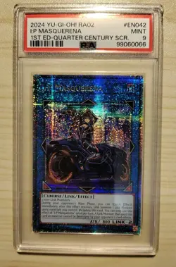 Yu-Gi-Oh I:P Masquerena RA02-EN042 quarter Century Serect RARE 1st Ed PSA 9 - Image 1