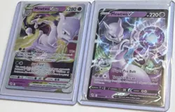 Pokemon TCG Mewtwo VSTAR & V Holo Card Lot – Psychic Type English - Image 1