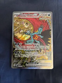 Roaring Moon EX Full Art Ancient 162/131 English Pokemon Card Prismatic Evo - Image 3