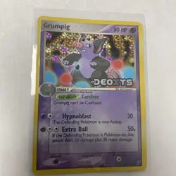 Pokemon Card - Grumpig Deoxys 32/107 Reverse Holo Stamped - Image 3