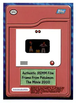 Team Rocket & Meowth 2000 Topps Pokemon 2000 The Movie Authentic Film Frame Card - Image 2
