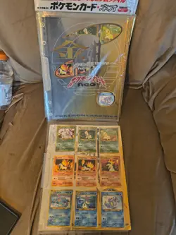 SEALED 1999 POKEMON NEO GENESIS PREMIUM 1 BINDER 9 CARD JAPANESE HOLO PROMO - Image 1
