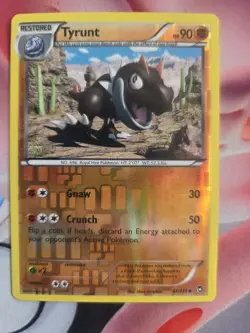 Tyrunt 61/111 XY - Furious Fists Reverse Holo Pokemon Tcg Card NM/LP - Image 1