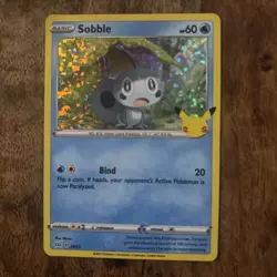 Pokemon TCG Sobble 24/25 Holo Mcdonald's 25th Anniversary Card - Image 1