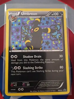Pokemon TCG Umbreon Black White Holo Card BW93 Black Star Promo MP - Image 1