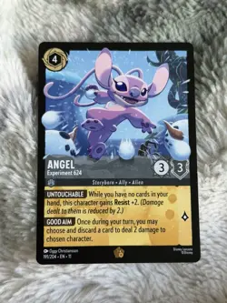 Disney Lorcana TCG Winterspell - Angel Experiment 624 Legendary Non Foil 191/204 - Image 2
