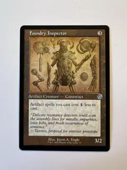 Foundry Inspector - SHOWCASE Schematic RETRO FRAME - MTG The Brothers' War - NM - Image 1
