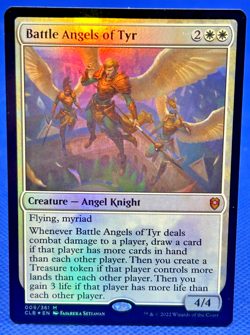 MTG FOIL Battle Angels of Tyr - Commander Legends: Battle for Baldur's Gate - Image 1