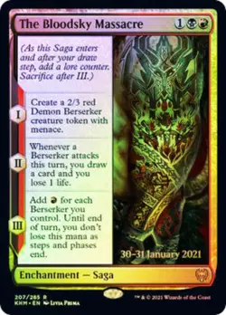 1x The Bloodsky Massacre - Foil - Prerelease Promo Light Play, English Prereleas - Image 1