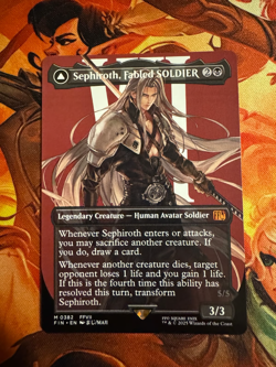 Sephiroth, Fabled SOLDIER (0382) (Borderless) Final Fantasy Regular - Image 1