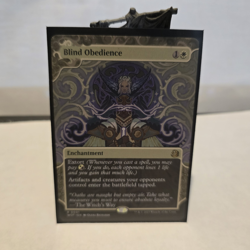 Wizards MTG Blind Obedience - Wilds of Eldraine - Rare Enchantment White Black - Image 1