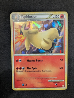 Typhlosion 32/123 - Cracked Ice Holo Rare - HeartGold Soulsilver Pokemon - Image 1