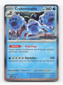 Pokemon TCG - Crabominable - 134 134/142 NM Holo Promo Scarlet & Violet Promo - Image 1