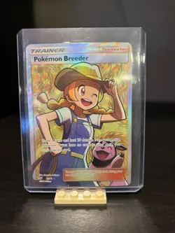 Pokemon - Breeder Full Art 73/73 Shining Legends Ultra Rare Holo - Image 1