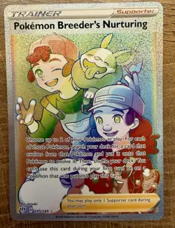 Pokemon TCG - Breeder's Nurturing 195/189 Darkness Ablaze Holo NM/Mint Condition - Image 1