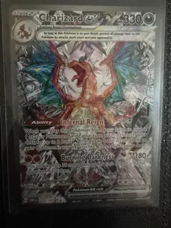 Pokemon TCG Charizard EX Holo Obsidian Flames Sir 223/197 Near Mint Condition - Image 1