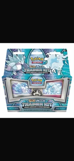 Pokemon TCG Sun & Moon Alolan Sandslash and Alolan Ninetales Trainer Kit 820650803826 - Image 1