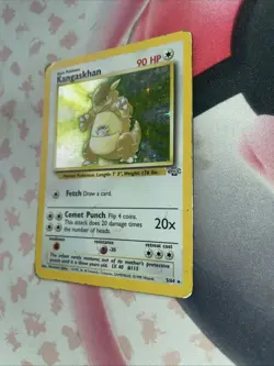 Pokemon TCG Kangaskhan Holo Rare 5/64 Jungle Damaged Corners - Image 1